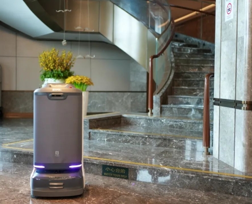 Pudu robotics and kone elevator